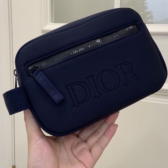 New Dior Navy Blue Toiletry Bag